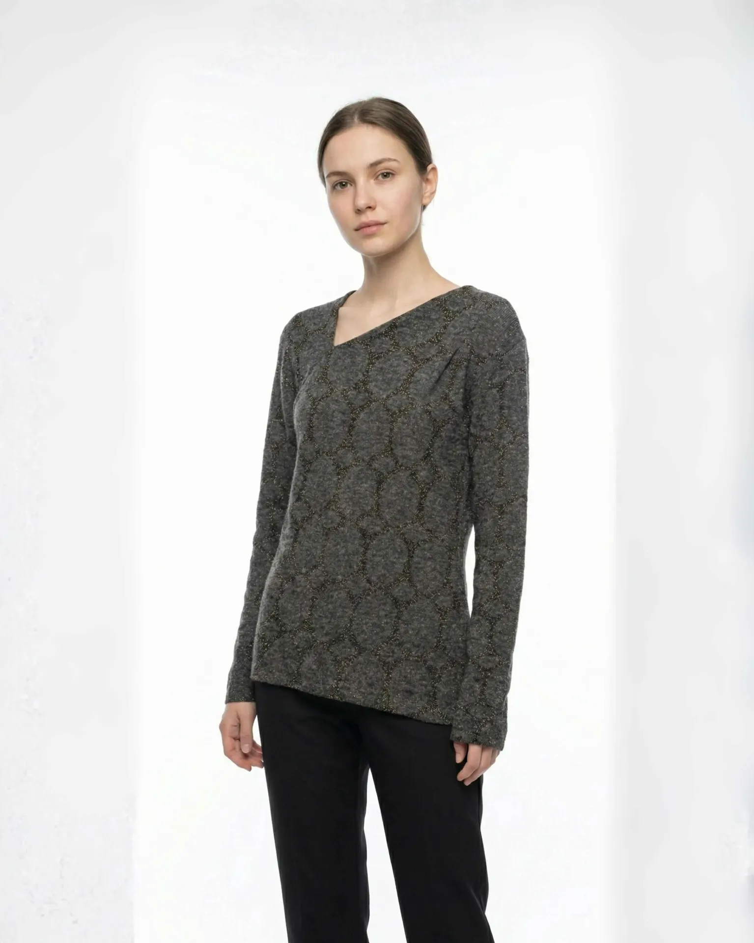 The Obsidian Glow Blouse