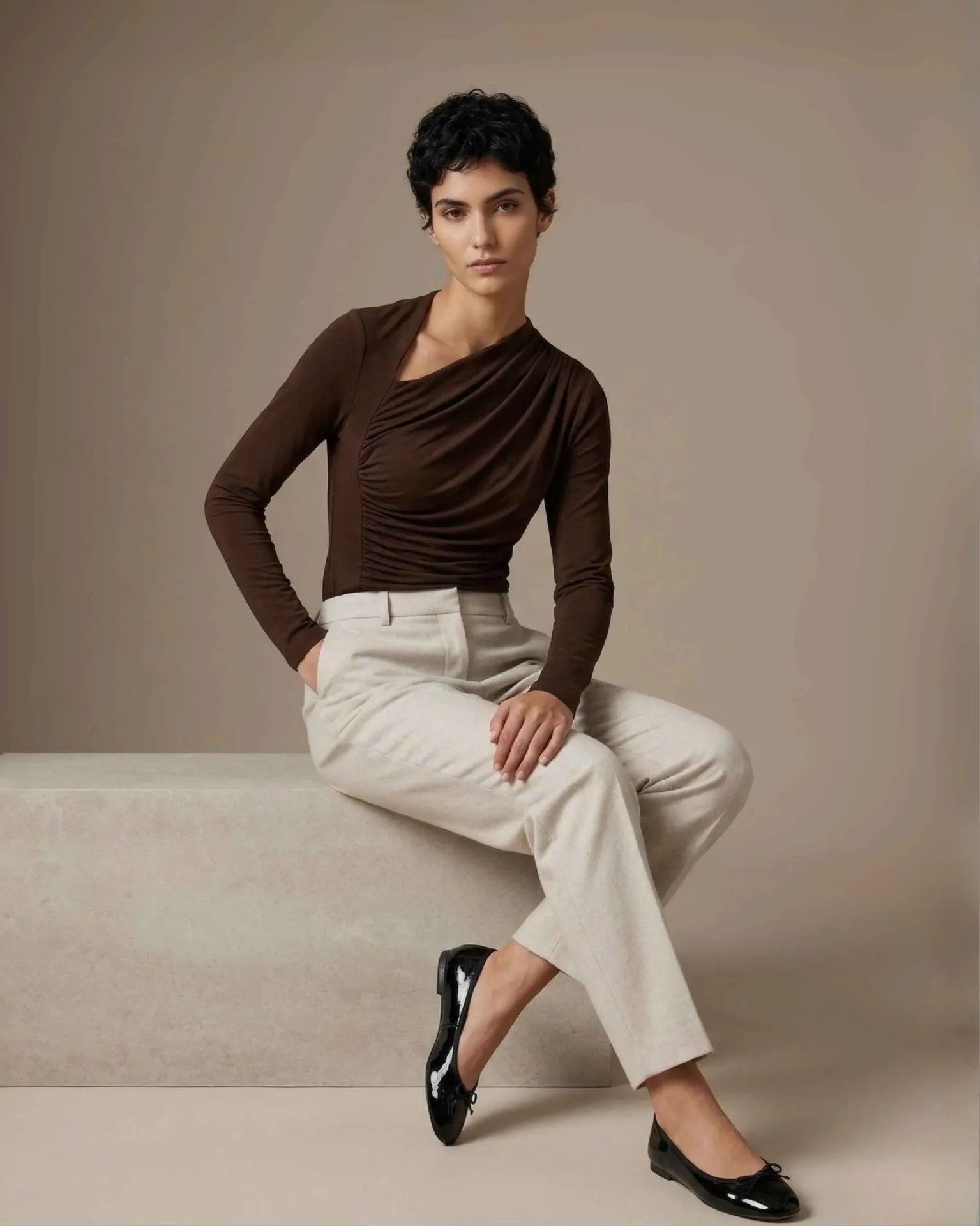 The Dark Brun  Blouse