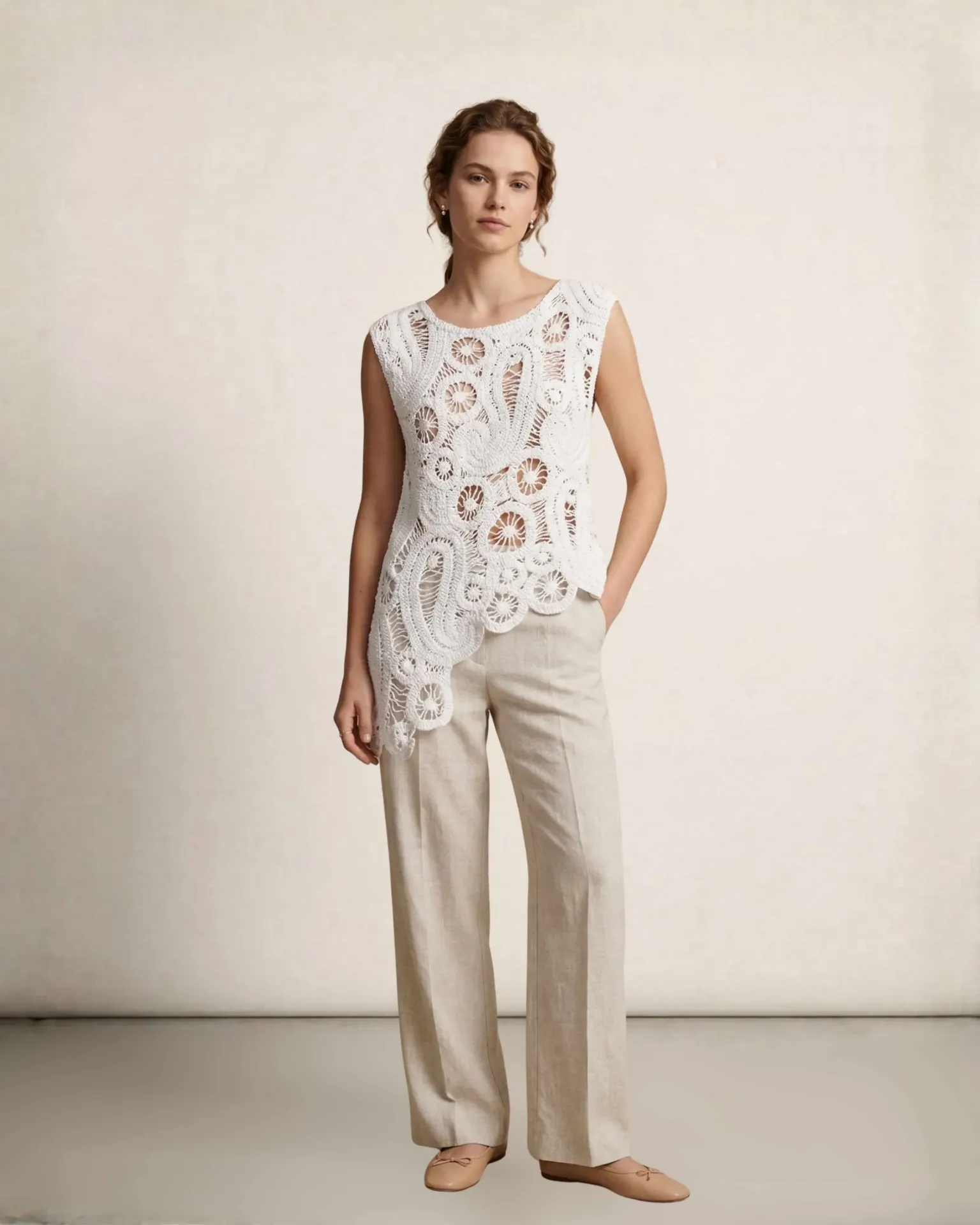 The Pristine White Crochet Top