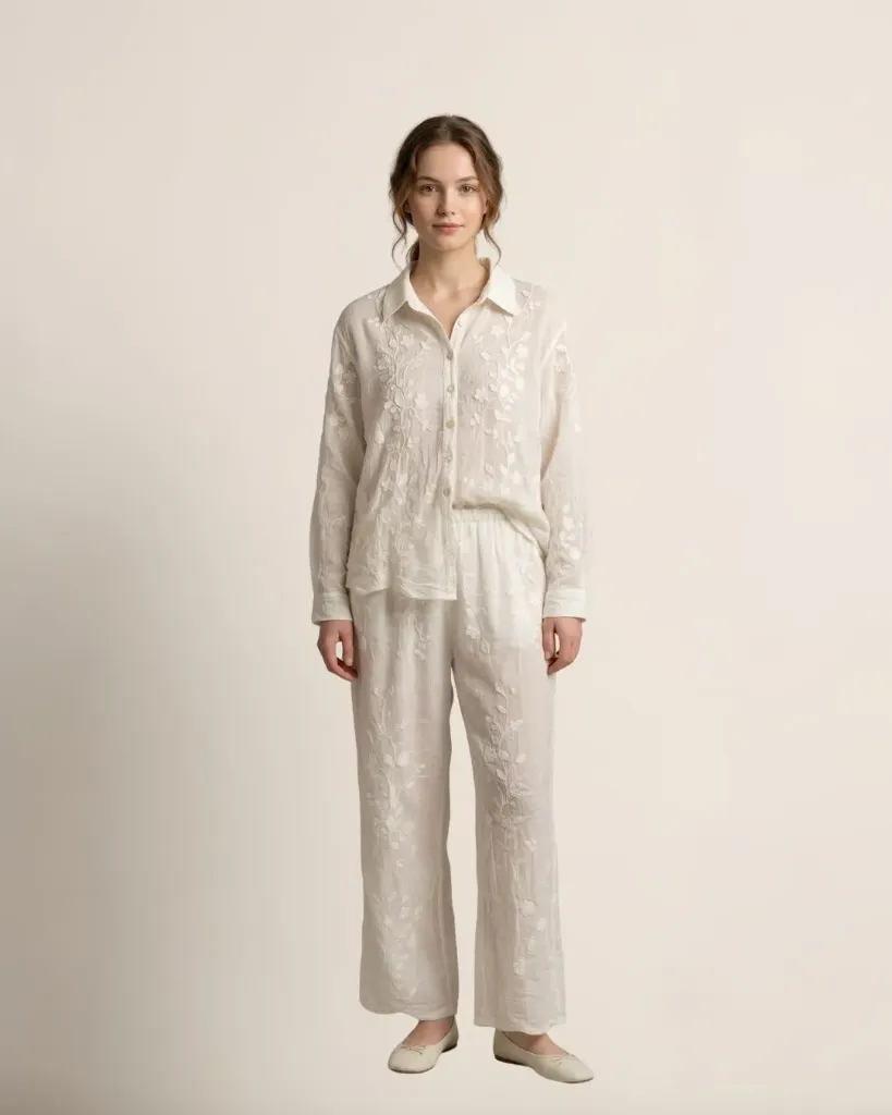 The Arwa Embroidered  Trousers