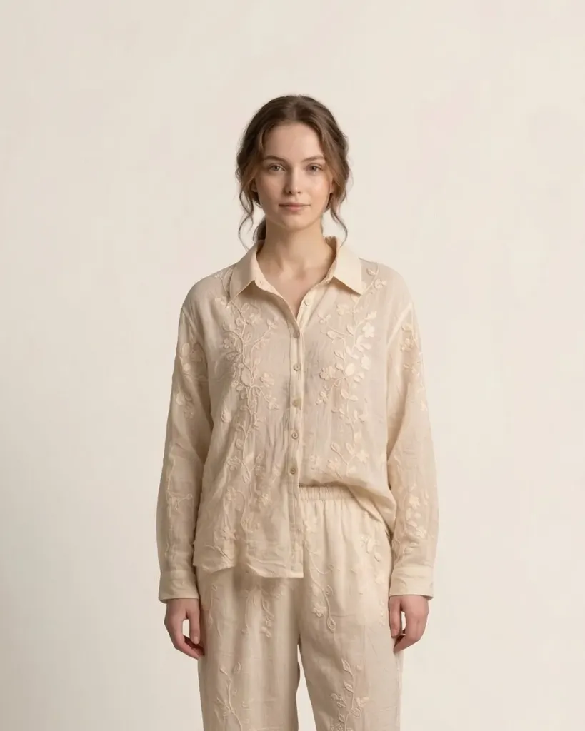 The Noor Embroidered Blouse