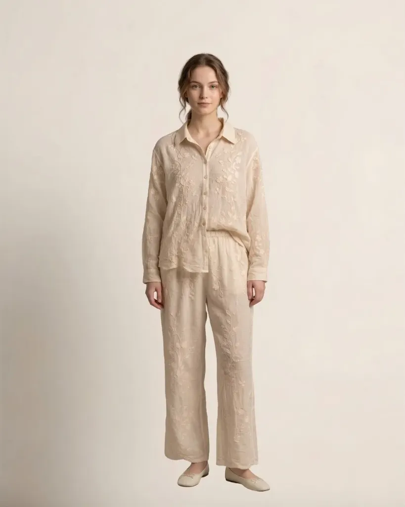 The Naseem Embroidered Trousers