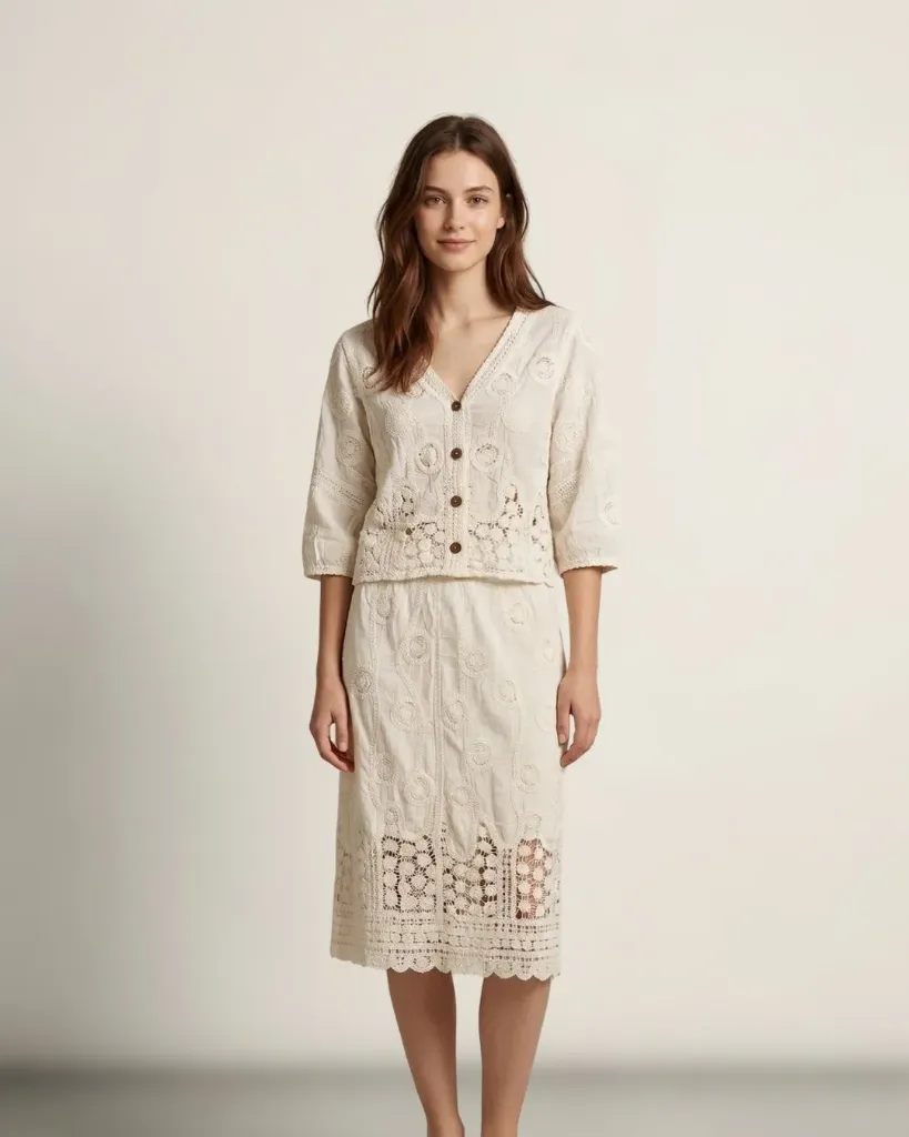 The Lucia Embroidered Skirt