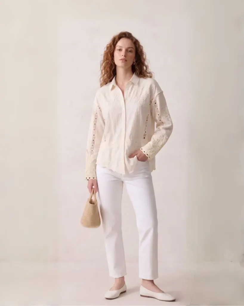 The Amalia Embroidered Blouse