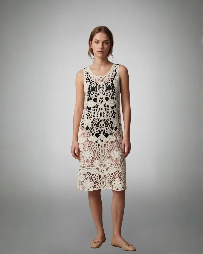 The Atheer Artisanal Crochet Dress