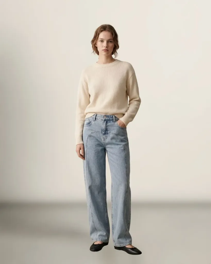 The Astra High-Rise Paneled Jeans