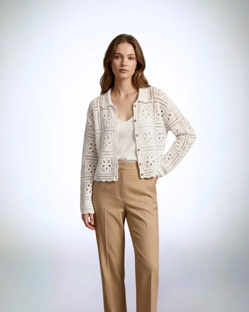 Floral Crochet Blouse