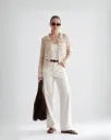 Openwork Floral Blouse