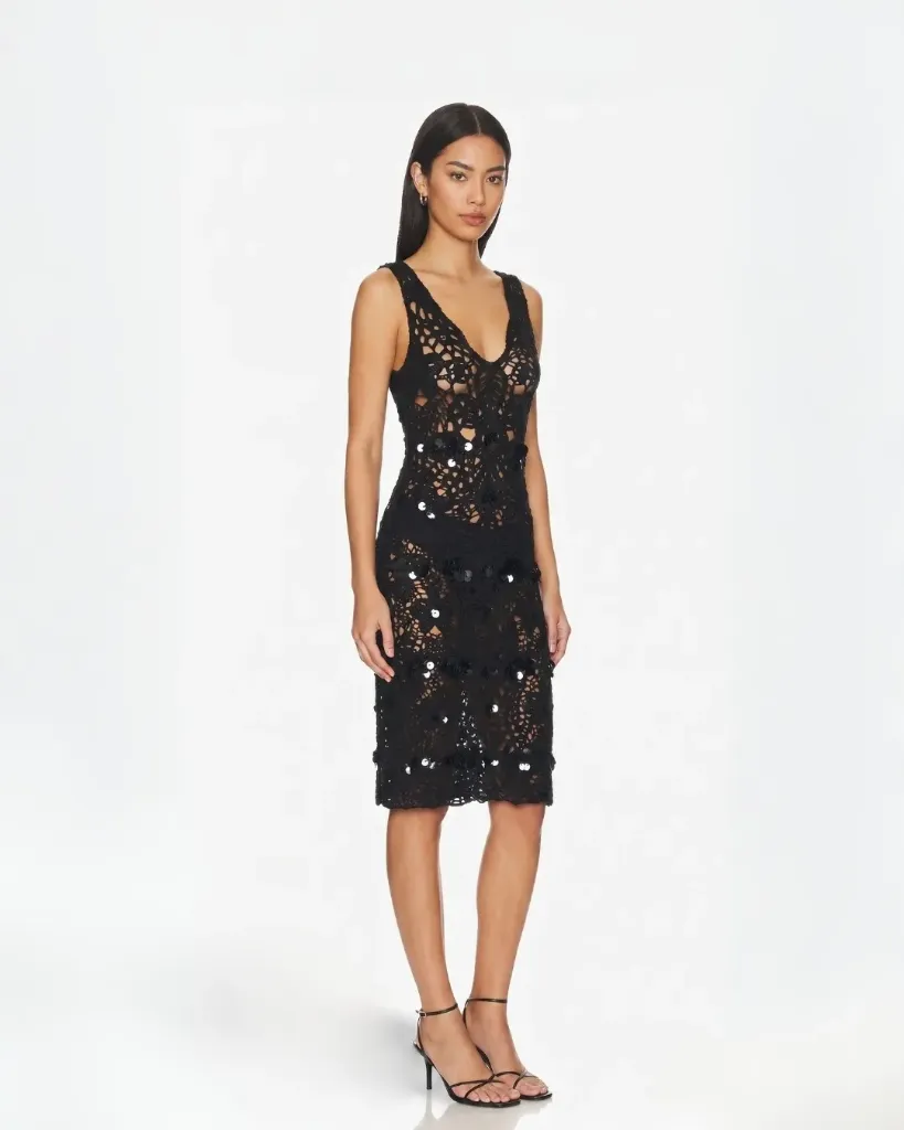The Atheer Artisanal Crochet Dress (S)