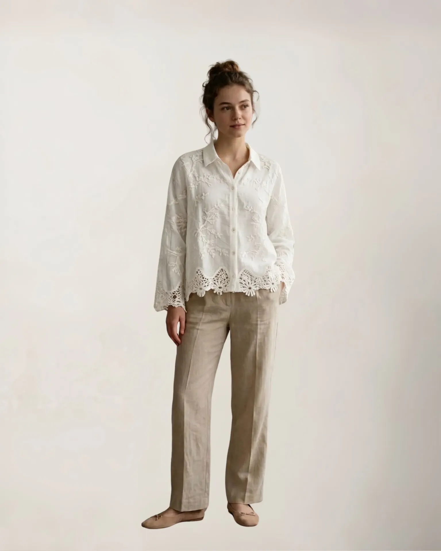 Artisane Embroidered Lace Blouse