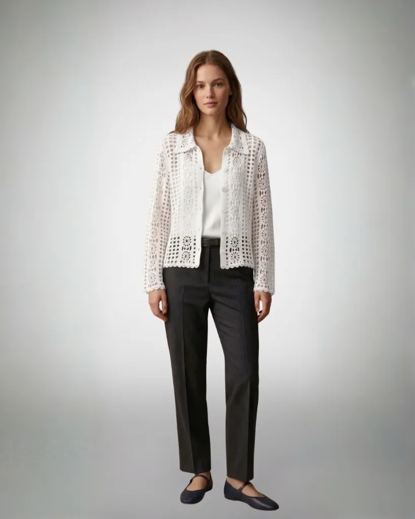 Royal Lore Embroidered Blouse (S)