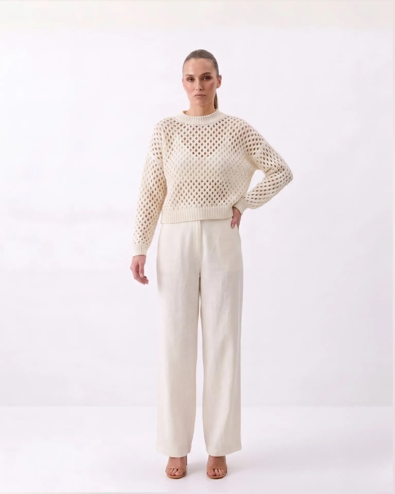 Modern Elegance with a Crochet Twist (S)