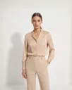 Elegant Silk Collared Blouse