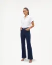 Wide-Leg Flared Jeans