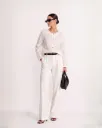 Textured Overlay Blouse