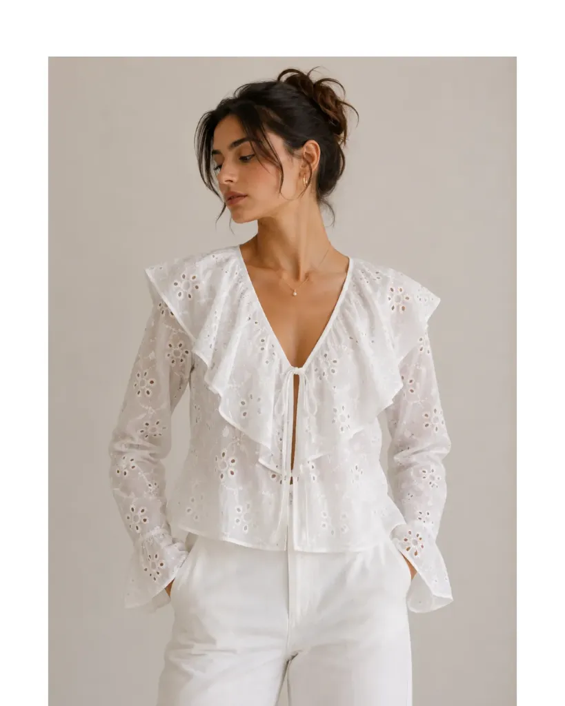 Corded Lace Paisley blouse
