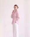Structured Soft Pink Pinstripe Shirt