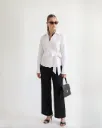 Elegant Side-Tie Wrap Blouse