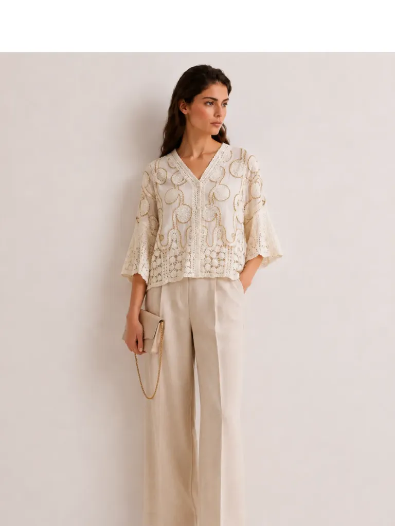 The Lucia Embroidered Blouse