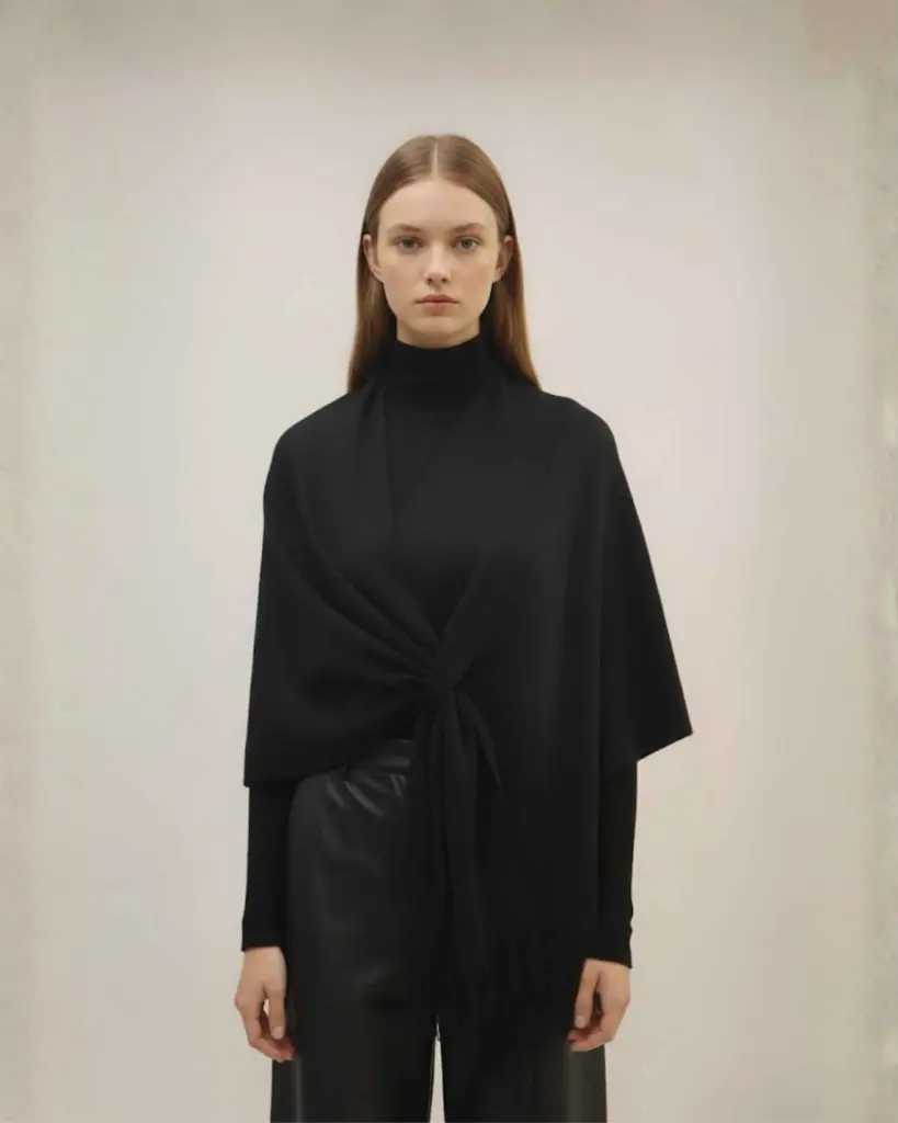 شال درابية أسود