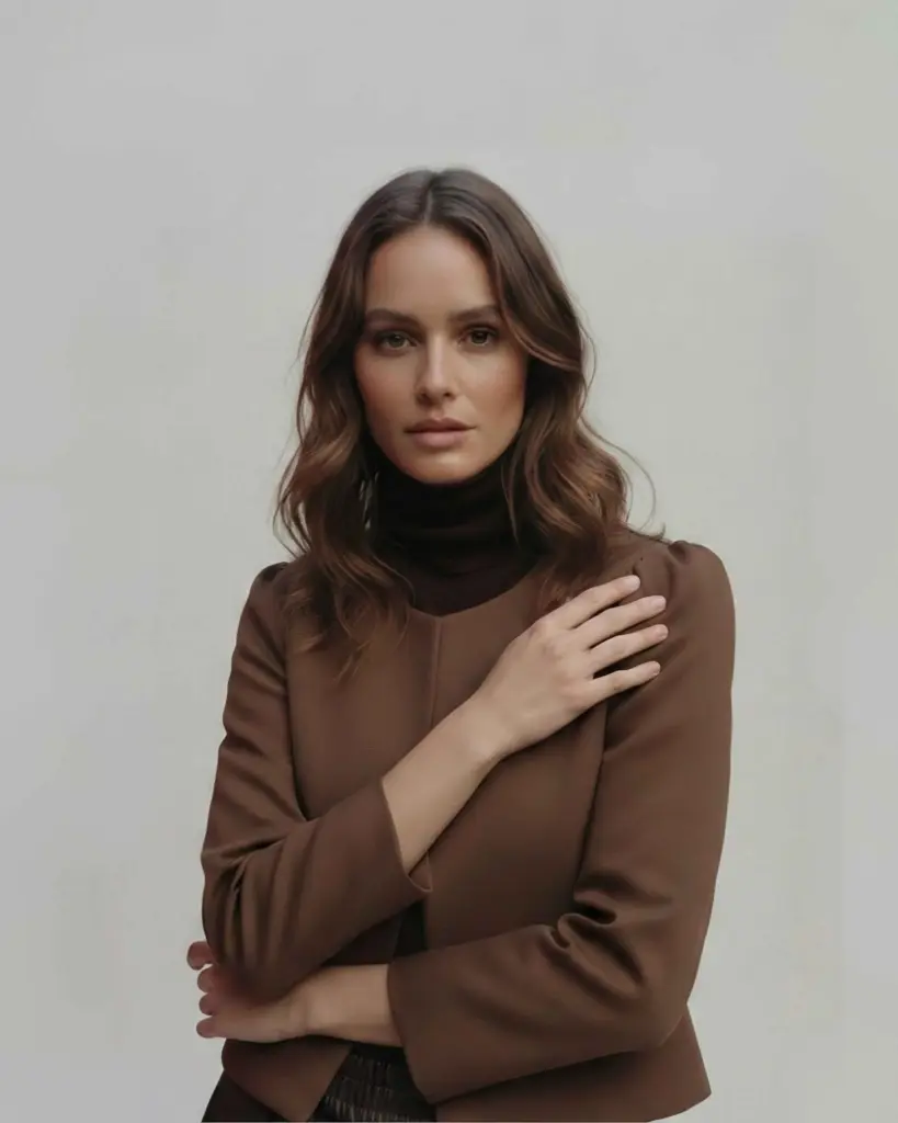 The Brown Puff Sleeve Jacket
