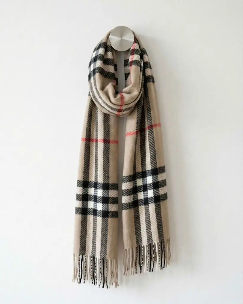 Royal Check Wool Shawl