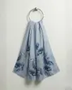 Silk Floral Scarf  