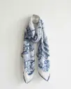 Asian Landscape Silk Scarf