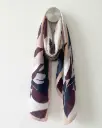 Modern Petals Luxury polyester Scarf