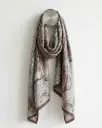 Royal Paisley Sandy Beige Scarf 