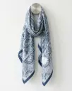 Royal Paisley Navy Blue Scarf