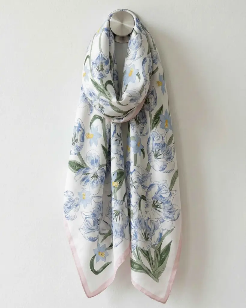 Spring Narcissus Scarf