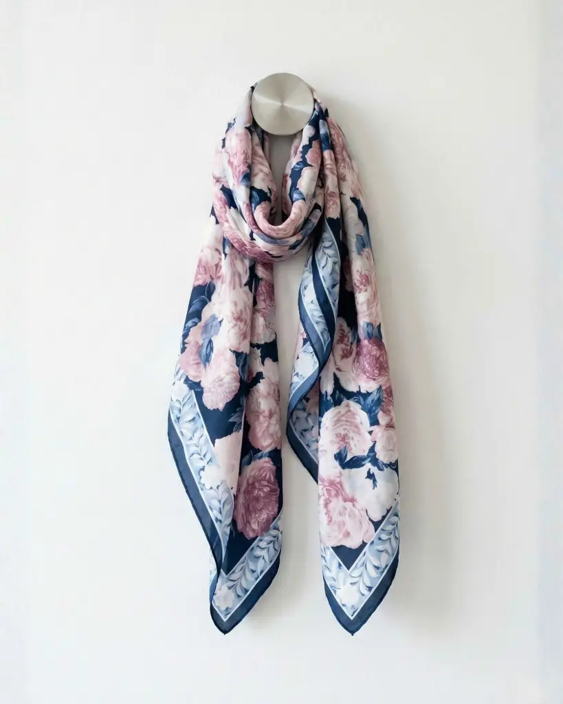 Royal Peony polyester Scarf