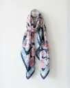 Royal Peony polyester Scarf
