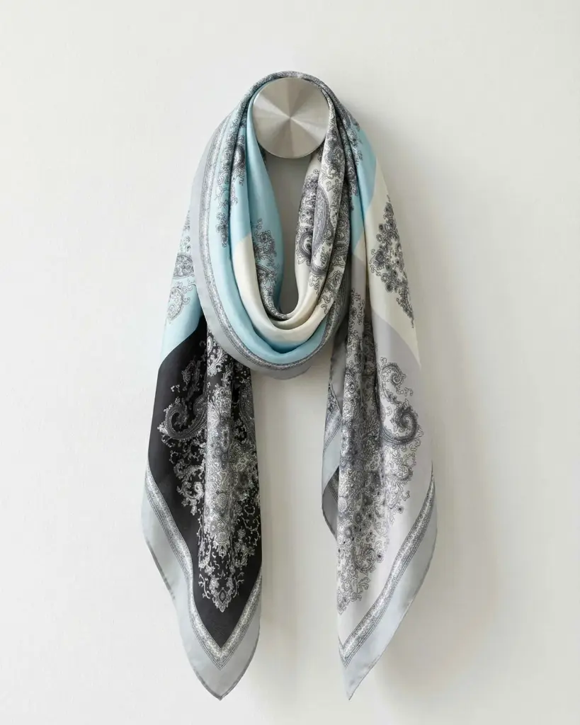 Arabesque Mix Luxury Scarf (RED)
