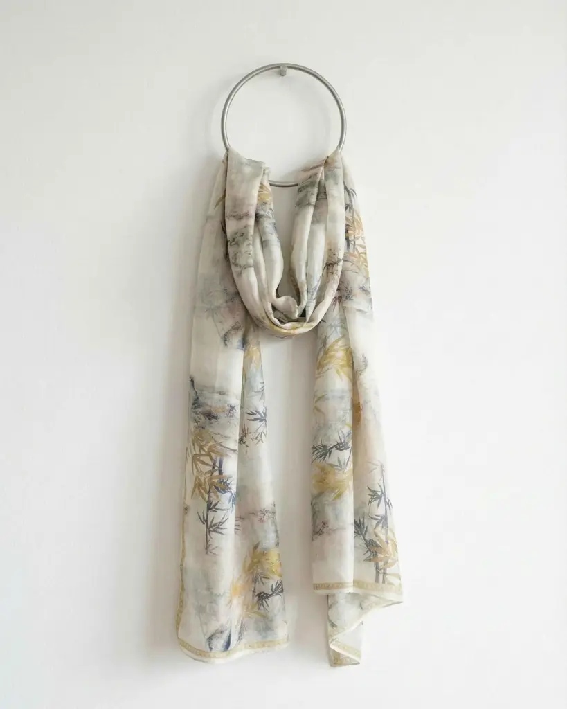  Oriental Whisper Premium Silk Scarf 