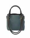 The Aria Icon: Luxury Two-Tone Tote in Deep Teal & Rich Brown