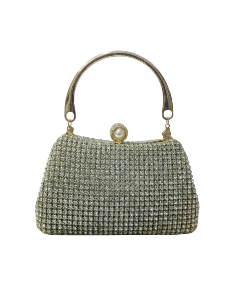 Crystal-Embellished Evening Clutch