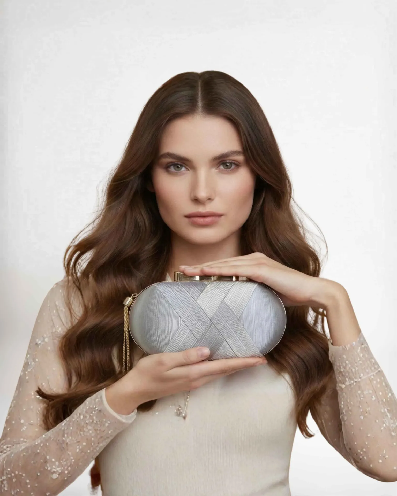 Starlight Silver Clutch