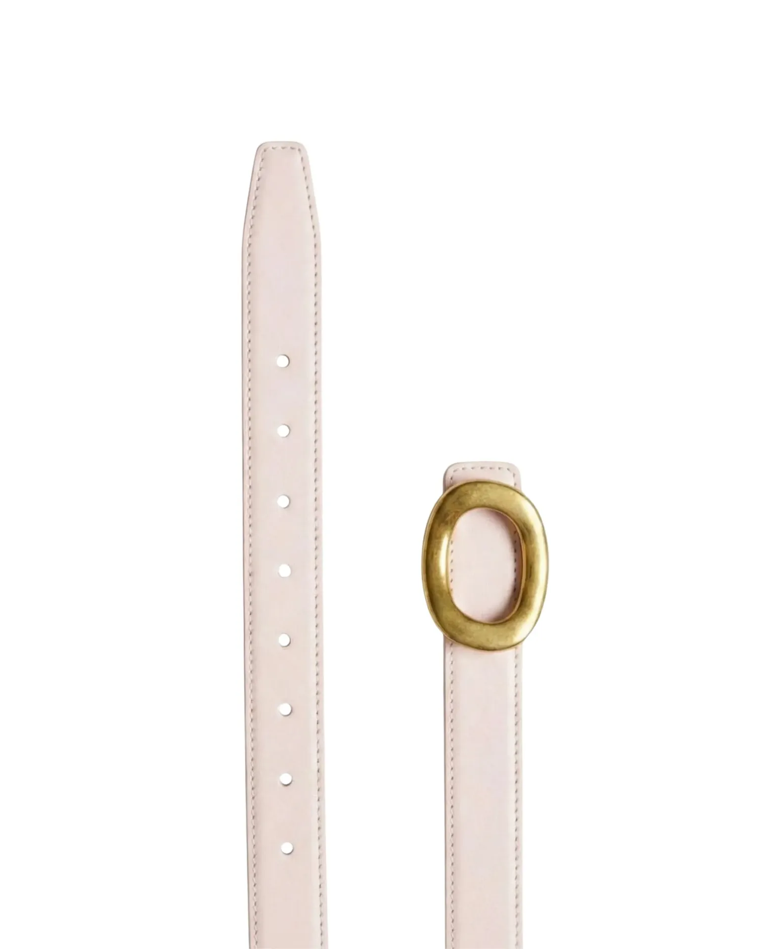 Pink Chic Women’s Belt with Gold Statement Buckle